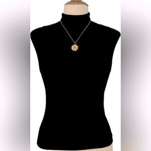 Paul Harris Design adorable black turtleneck-type sleeveless top!